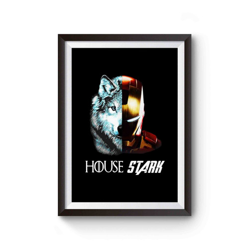 House Stark Direwolf Iron Man Game Of Thrones Poster
