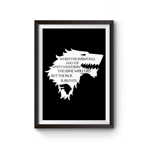 House Stark Sansa Stark Quote Game Of Thrones Poster