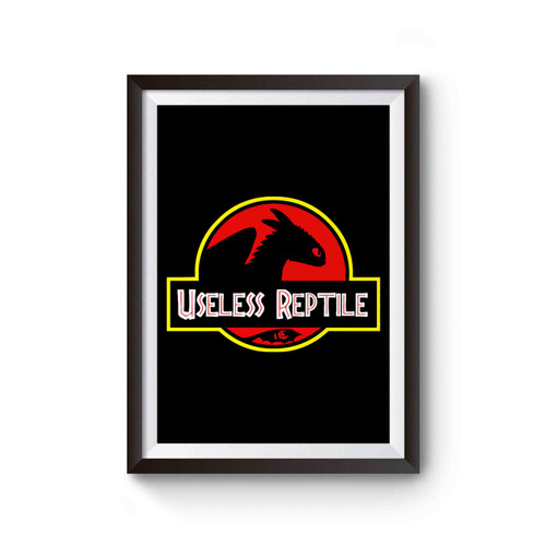 How To Train Your Dragon Toothless Night Fury Crossover Jurassic Park Logo Poster How To Train Your Dragon Toothless Night Fury Crossover Jurassic Park Logo Poster