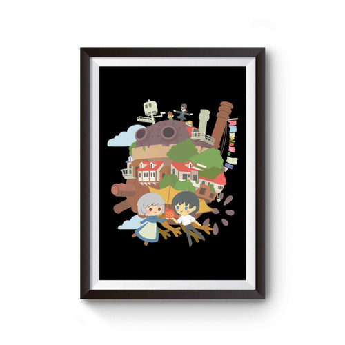 Howl's Moving Castle Studio Ghibli Poster