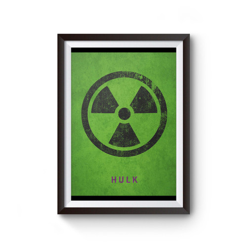 Hulk Superhero Logo Poster