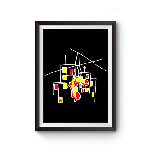 Hung Shoes Over Telephone Wires Poster