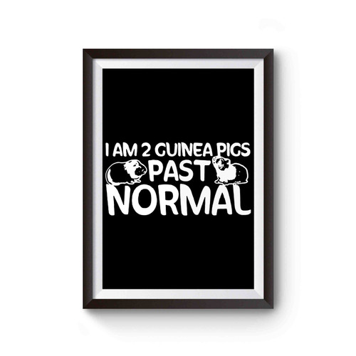 I Am Two Guinea Pigs Past Normal Poster