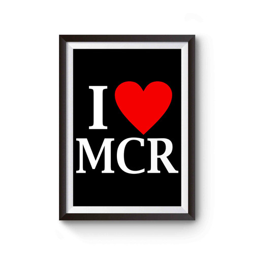 I Love Mcr Manchester Pop Concert Poster