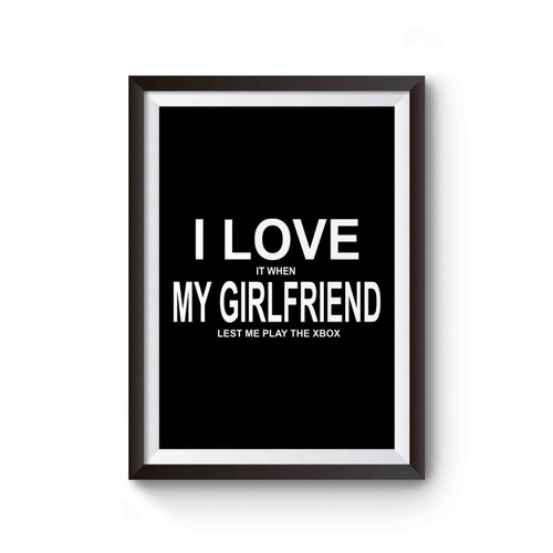 I Love My Girlfriend Videogame Poster