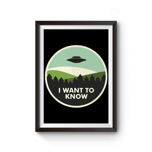 I Want To Know Poster