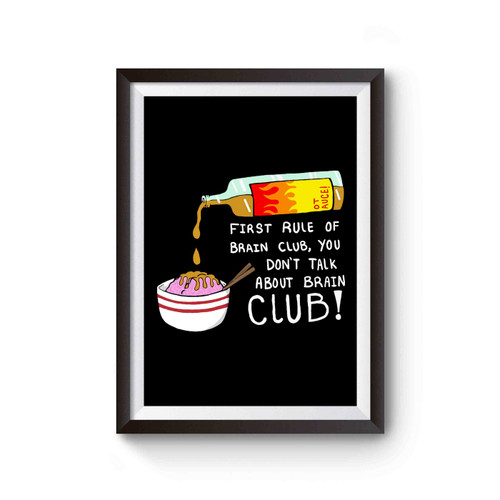 I Zombie Brain Club Poster