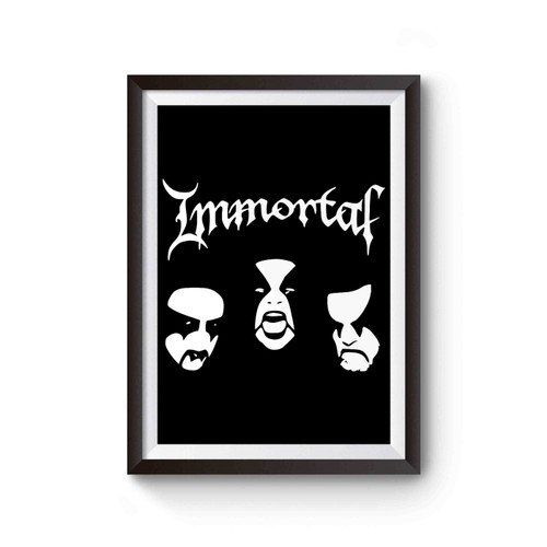 Immortal Norwegian Black Metal Scene Band Logo Poster