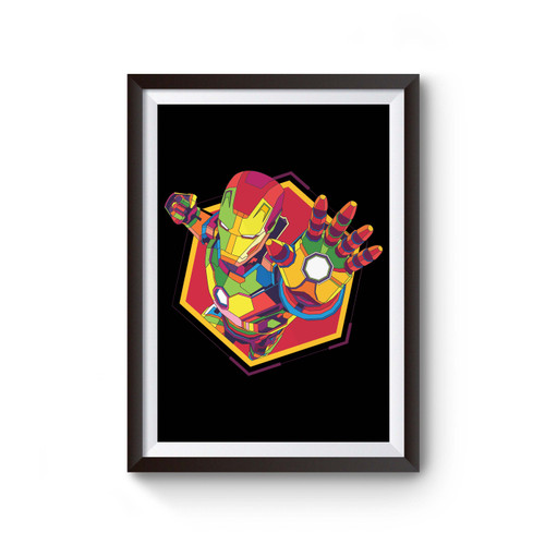Iron Man Colorful Art Poster