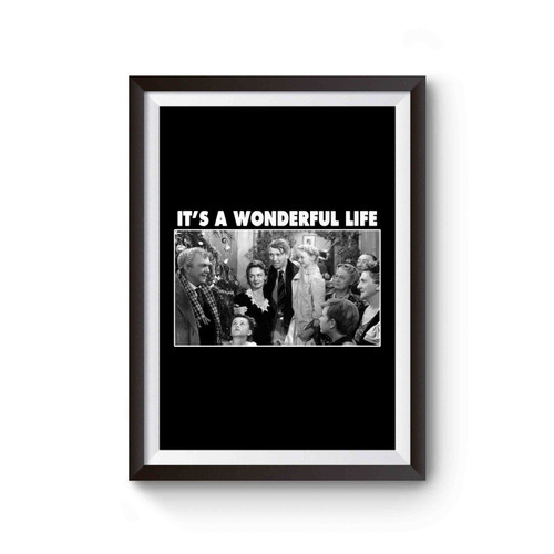 It's A Wonderful Life Movie Inspired Fan Holiday Christmas Poster