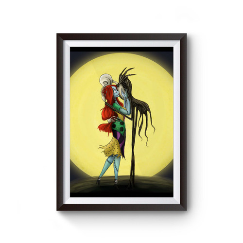 Jack And Sally Loving Kiss Poster