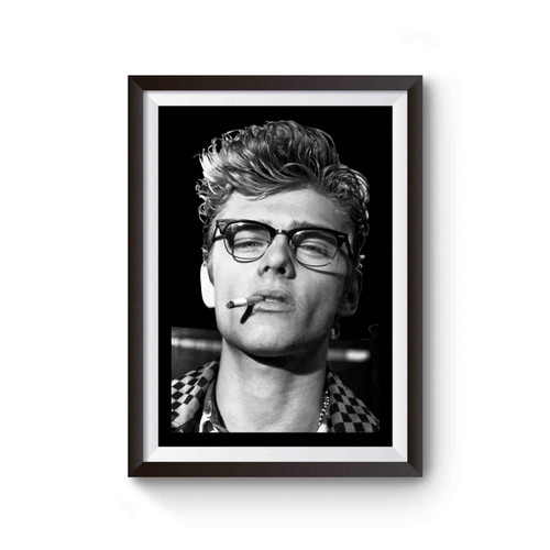 James Dean Glasses & Smoking Poster