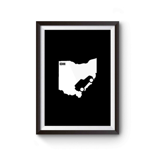 Jeep Ohio 2 Door Jk Wrangler State Off Road Christmas Gift For Dad Poster