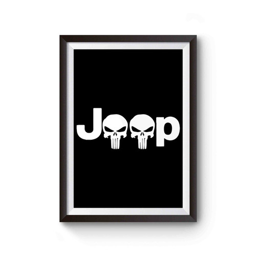 Jeep With Skull Logo Poster