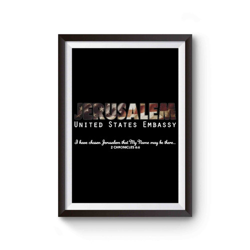 Jerusalem United States Embassy Poster