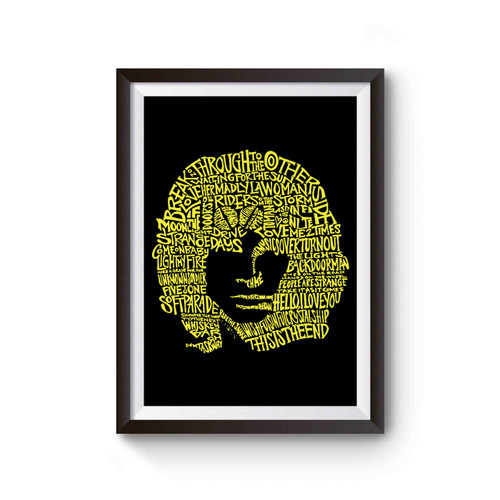 Jim Morrison The Doors Typography Poster