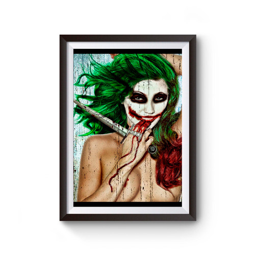 Joker Female Sexy Art Poster