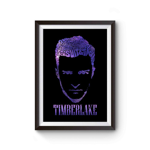 Justin Timberlake Typo Poster