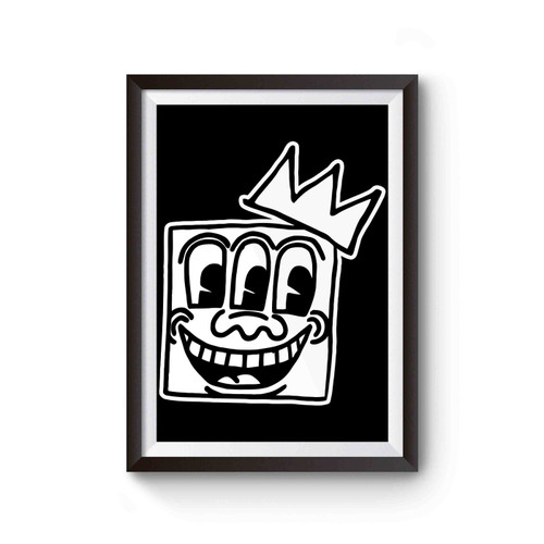 Keith Haring 3 Eyes Basquiat Crown Mashup Poster