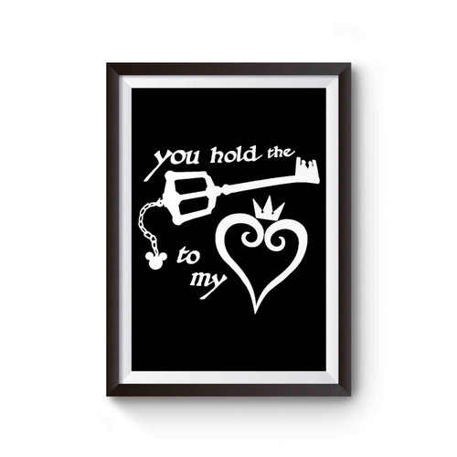 Kingdom Hearts Keyblade And Heart Poster
