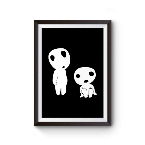 Kodama Couple Japanese Folklore Tree Spirit Poster