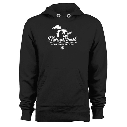 Was created with comfort in mind, this michigan always fresh sometimes frozen hoodie lighter weight is perfect for any activity. Teams and groups love this hoodie for its affordable price and variety of colors.