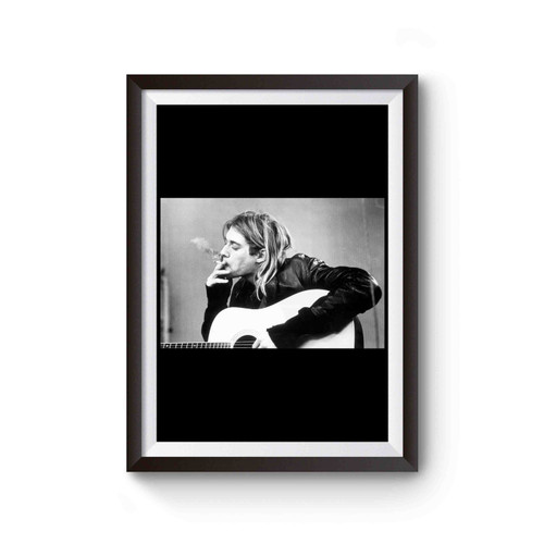Kurt Donald Cobain Nirvana Kurt 27 Smoking Guitar Poster
