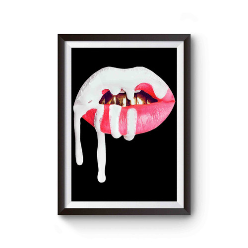 Kylie Jenner Lips Dripping Poster