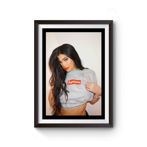 Kylie Jenner Wearing Supreme Ndr Poster