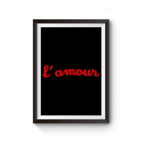 L' Amour Love French Valentine's Day Poster