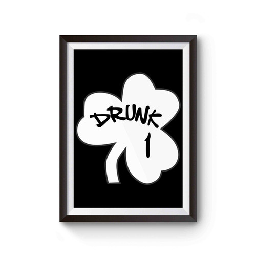 Ladies Drunk St Patricks Day Clover Ladies Party Poster