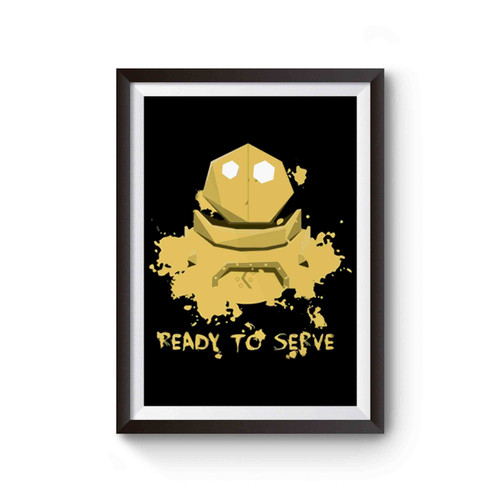 League Of Legends Blitzcrank Ready To Serve Poster