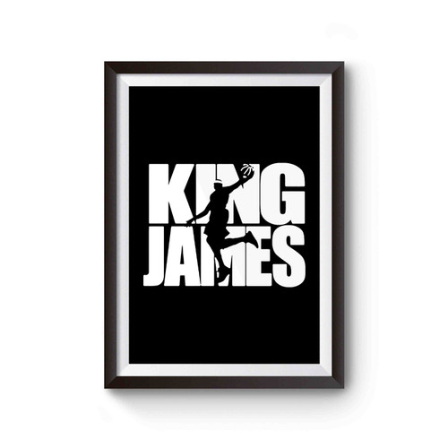 Lebron James King James Slam Dunk Mvp Cleveland Nba Poster