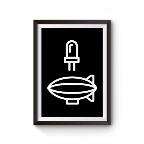 Led Zeppelin Minimalist Band Logo Poster