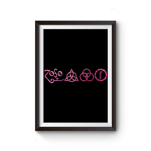 Led Zeppelin Zoso Symbols Poster