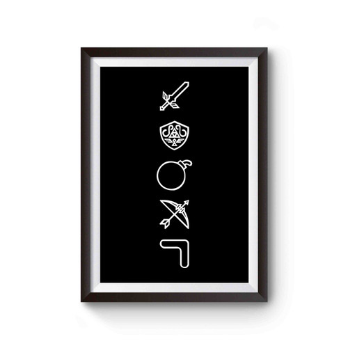 Legend Of Zelda Icons Of Zelda Poster