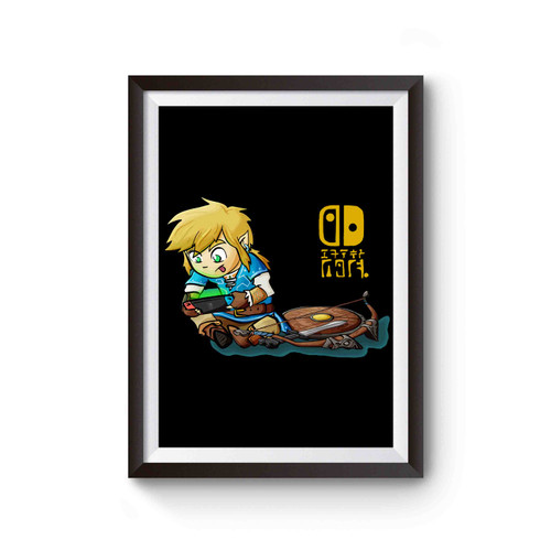 Legend Of Zelda Shirt Breath Of The Wild Nintendo Switch Link Video Gaming Cute Link Poster