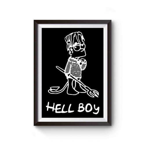Lil Peep Bart Hell Boy Cover Inspired Poster