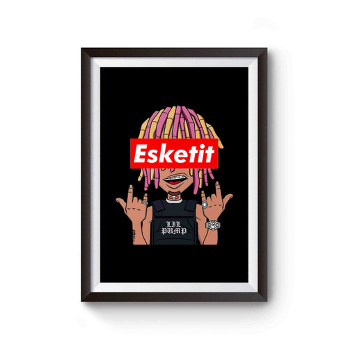 Lil Pump Cartoon Sticker Esketit Poster