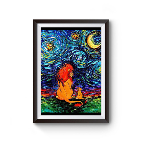 Lion King Stary Night Poster