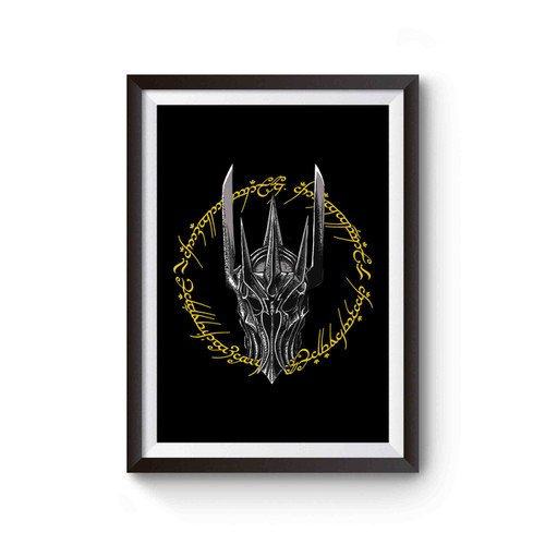 Lord Of The Rings Sauron Eye Hobbit Gandalf Wizard Geek Mordor Face Poster