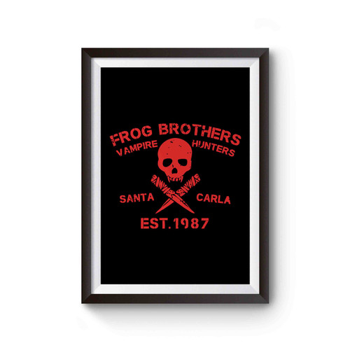 Lost Boys Frog Brothers Vampire Hunters Santa Carla 80s Movie Inspired Poster