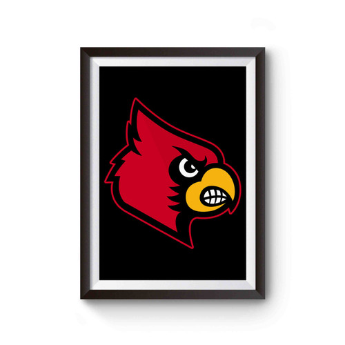 Louisville Cardinal Basketball Logo Poster