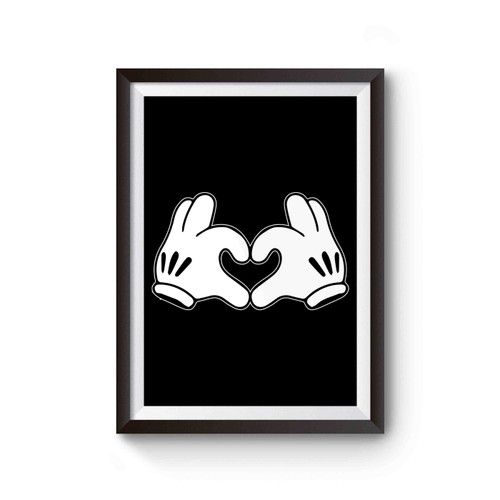 Love Mickey Disney Hand Poster