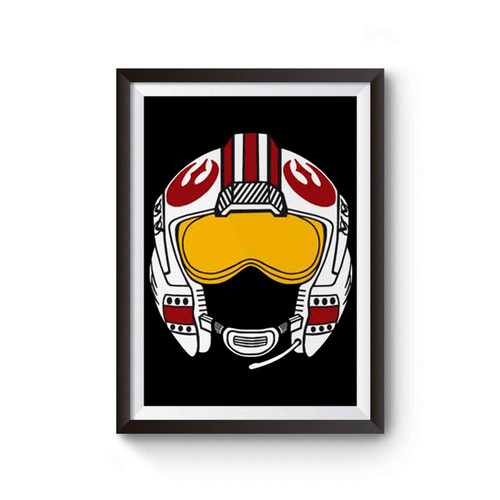 Luke X-Wing Helmet Star Wars Jedi Skywalker Force Awakens Poster
