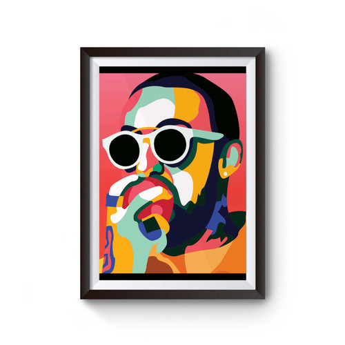 Mac Miller Inspired Pop-Art Tribute Music Poster