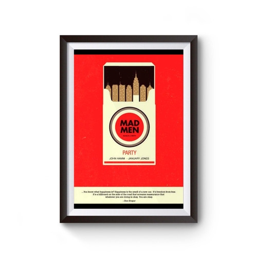 Mad Men Cigarette Poster