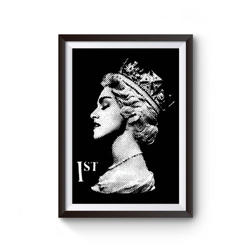 Madonna Postage Stamp Queen Of Pop Poster
