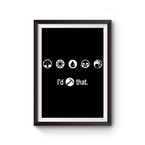 Magic The Gathering Tap That Funny Slogan Gaming Poster