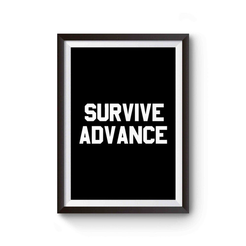 March Madness Basketball Tournament Survive And Advance Basketball Poster